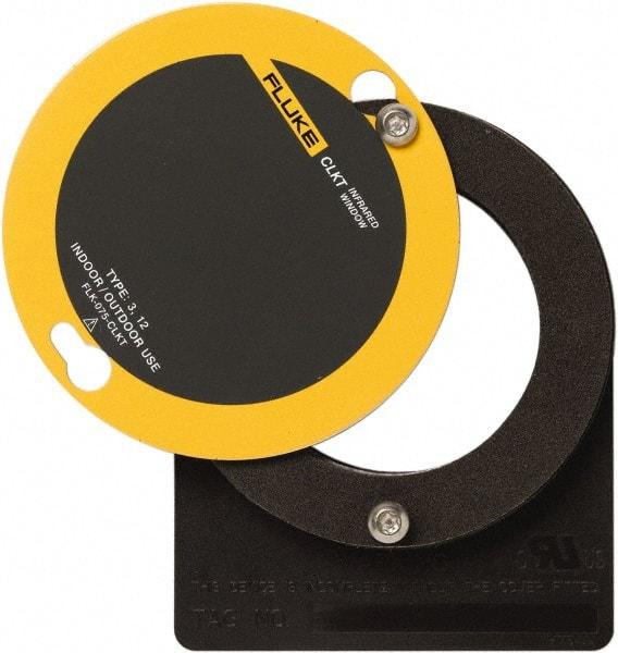 Fluke - 68mm (2.7") Diam, Infrared Viewing Window - 3,632mm (5.63") View Area, 2mm (0.08") Thickness, Use with Outdoor & Indoor, Thermal Imagers - USA Tool & Supply