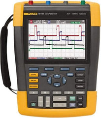 Fluke - 100 MHz, 4 Channel, Portable Oscilloscope - 2 to 100,000 V/div Vertical Deflection - USA Tool & Supply