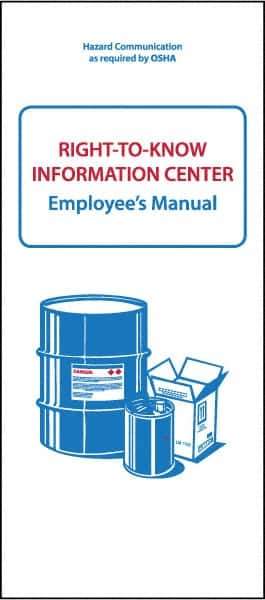 NMC - 3-3/4" Wide x 30" High, Employee Manual - English - USA Tool & Supply