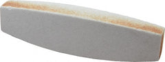 Grier Abrasives - 60 Grit Aluminum Oxide Boat (Shape) Polishing Stone - USA Tool & Supply