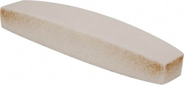 Grier Abrasives - 60 Grit Aluminum Oxide Boat (Shape) Polishing Stone - Medium Grade, 2-1/2" Wide x 9" Long x 1-1/2" Thick - USA Tool & Supply
