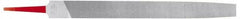 Simonds File - 4" Long, Smooth Cut, Mill American-Pattern File - Single Cut, Tang - USA Tool & Supply