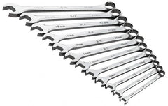 SK - 12 Piece, 8 to 19mm, 12 Point Combination Wrench Set - USA Tool & Supply