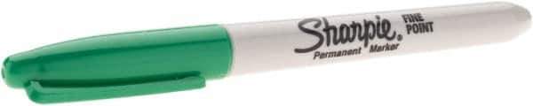 Dymo - Green Permanent Marker - Fine Felt Tip, AP Nontoxic Ink - USA Tool & Supply