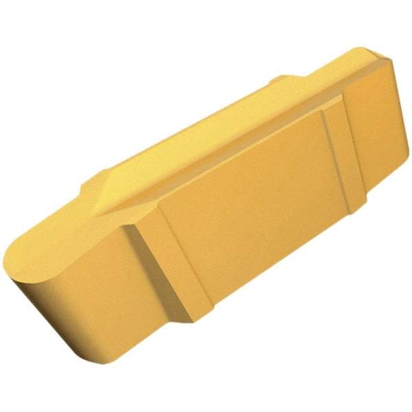 Iscar - 157079GIP Grade IC807, 1.57mm Cutting Width Carbide Grooving Insert - 2.7mm Max Depth of Cut, Neutral, 0.79mm Corner Radius, TiAlN Finish - USA Tool & Supply
