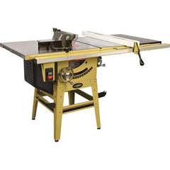 Jet - 10" Blade Diam, 5/8" Arbor Diam, 1 Phase Table Saw - 115/230 Volt, 3-1/8" Cutting Depth - USA Tool & Supply