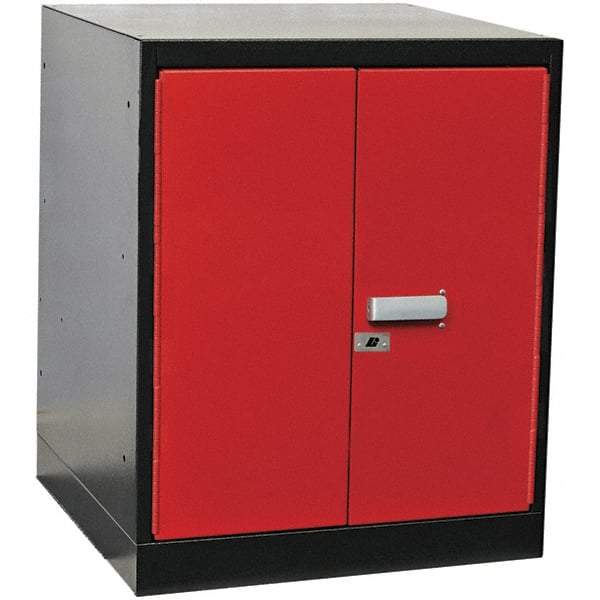 Hallowell - Steel Workbench & Workstation Pedestal - 24" Deep, 32" High, Use with Fort Knox Modular Utility Storage & Workbench System - USA Tool & Supply