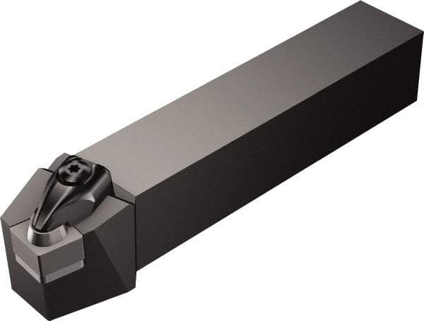 Sandvik Coromant - DCRN, Right Hand Cut, 15° Lead Angle, 1" Shank Height x 1" Shank Width, Negative Rake Indexable Turning Toolholder - 6" OAL, CNGQ 12 07 08 Insert Compatibility, Series T-Max P - USA Tool & Supply