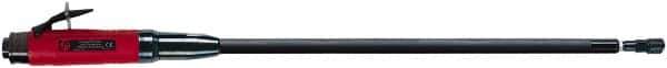 Chicago Pneumatic - 1/4" Collet, Straight Handle, Air Extended Length Die Grinder - 12,000 RPM, Rear Exhaust, 33.9 CFM, 1.2 hp, 90 psi, 9.5mm Inlet - USA Tool & Supply