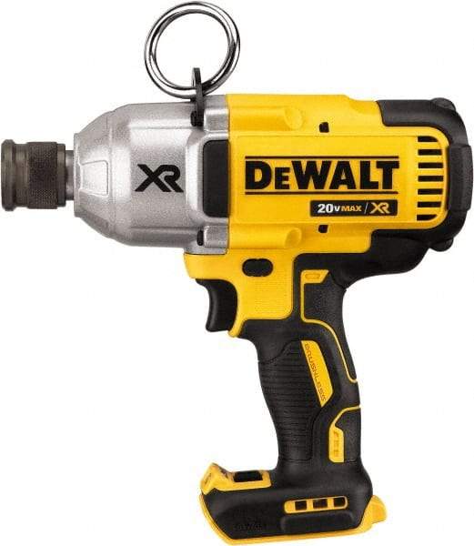 DeWALT - 7/16" Drive 20 Volt Mid-Handle Cordless Impact Wrench & Ratchet - 400/900/1,200 RPM, 0 to 2,400 BPM, 500 Ft/Lb Torque, Lithium-Ion Batteries Not Included - USA Tool & Supply