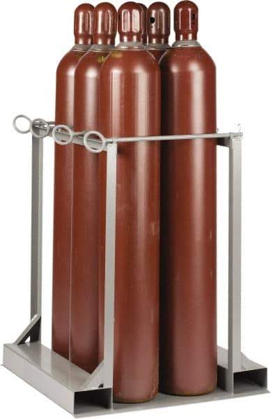 Little Giant - 6 Cylinder, Cylinder Pallet - 33" Wide x 41" High x 36" Deep - USA Tool & Supply