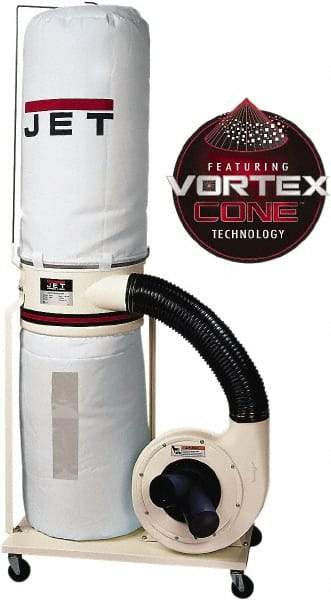 Jet - 5µm, Portable Dust Collector - 1,100 CFM Air Flow - USA Tool & Supply