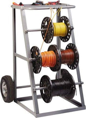 Little Giant - 1,000 Lb Capacity, 36" Wide x 31" Long x 45" High Wire Spool Cart - Steel - USA Tool & Supply