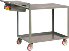 Little Giant - 1,200 Lb Capacity, 24" Wide x 52" Long x 40" High Shelf Cart - 2 Shelf, Steel - USA Tool & Supply