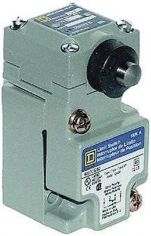 Square D - SPDT, NC/NO, 600 Volt Screw Terminal, Plunger Actuator, General Purpose Limit Switch - 1, 2, 4, 6, 12, 13, 6P NEMA Rating, IP67 IPR Rating - USA Tool & Supply