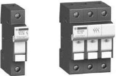 Schneider Electric - 1 Pole, 600 Volt, 30 Amp, DIN Rail Mount Fuse Holder - Compatible with CC Class, 17mm Wide Fuse - USA Tool & Supply
