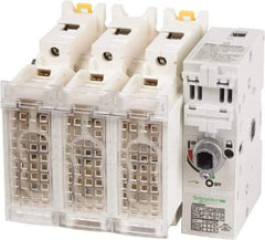Schneider Electric - 3 Pole, 600 Volt, 60 Amp, Pressure Plate Fuse Holder - Compatible with J Class, 149mm Wide Fuse - USA Tool & Supply