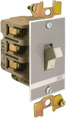 Square D - 2 Poles, 30 Amp, Open Toggle Manual Motor Starter - 1 hp at 90 VDC, 1-1/2 hp at 230 VDC, 2 hp at 115 VAC, 2 hp at 115 VDC, 2 hp at 230 VAC, 3 hp at 460 VAC & 3 hp at 575 VAC, CE, CSA & UL Recognized - USA Tool & Supply