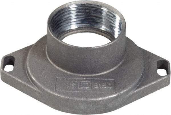 Square D - 1-1/2 Inch Conduit, Safety Switch Plate Hub - For Use with Load Centers, RB Devices - USA Tool & Supply
