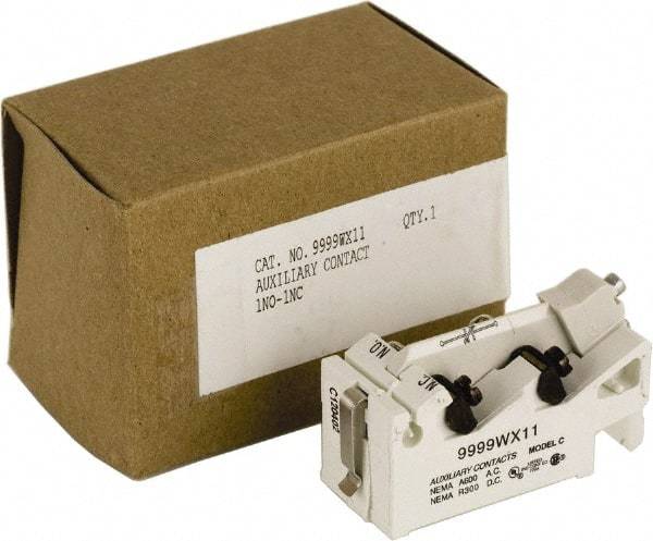 Square D - Contactor Auxiliary Contact - For Use with Class 8502 Type WF/WG/WH Contactor - USA Tool & Supply