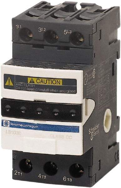 Schneider Electric - 600 VAC, 30 Amp, DIN Rail and Panel Mount Fuse Holder - Compatible with CC Class, and 45mm Diameter Fuse - USA Tool & Supply