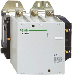 Schneider Electric - 3 Pole, 125 Coil VDC, 400 Amp at 440 VAC, Nonreversible IEC Contactor - Bureau Veritas, CCC, CSA, DNV, EN/IEC 60947-1, EN/IEC 60947-4-1, GL, JEM 1038, LROS, RINA, RMRoS, RoHS Compliant, UL Listed - USA Tool & Supply