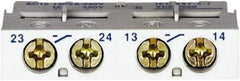 Schneider Electric - Circuit Breaker Auxiliary Contact Block - Use with GV2L, GV2LE, GV2ME, GV2P, GV2RT, GV3L, GV3P, LS1D32, TeSys - USA Tool & Supply