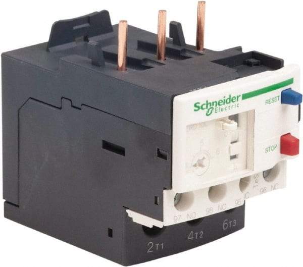 Schneider Electric - 3 Pole, NEMA Size 00-1, 4 to 6 Amp, 690 VAC, Thermal NEMA Overload Relay - Trip Class 20, For Use with LC1D09, LC1D12, LC1D18, LC1D25, LC1D32 and LC1D38 - USA Tool & Supply