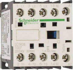 Schneider Electric - 3 Pole, 230 to 240 Coil VAC at 50/60 Hz, 6 Amp at 440 VAC, Nonreversible IEC Contactor - BS 5424, CSA, IEC 60947, NF C 63-110, RoHS Compliant, UL Listed, VDE 0660 - USA Tool & Supply