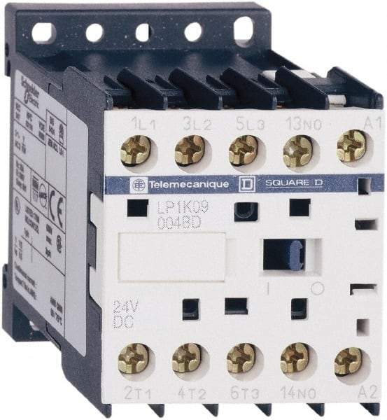 Schneider Electric - 4 Pole, 12 Coil VDC, 16 Amp at 690 VAC and 20 Amp at 440 VAC, Nonreversible IEC Contactor - BS 5424, CSA, IEC 60947, NF C 63-110, RoHS Compliant, UL Listed, VDE 0660 - USA Tool & Supply