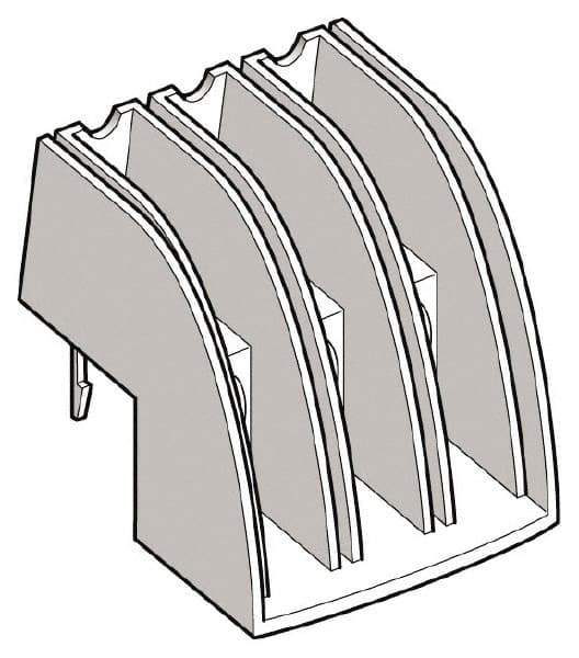 Schneider Electric - Starter Phase Barrier - For Use with LU2B12, LU2B120, LU2B32, LU2B320, LUALB1, LUB, TeSys U - USA Tool & Supply