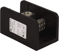 Square D - 1 Pole, 760 (Copper) Amp, Phenolic Power Distribution Block - 600 VAC, 2 Primary Connection - USA Tool & Supply