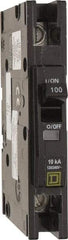 Square D - 100 Amp, 240 VAC, 1 Pole, Panel Mount Miniature Circuit Breaker - 14-2 AWG - USA Tool & Supply