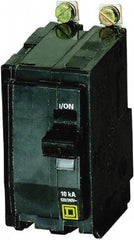 Square D - 15 Amp, 240 VAC, 2 Pole, Bolt On Miniature Circuit Breaker - 14-8 AWG - USA Tool & Supply