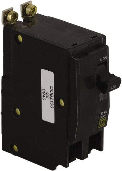 Square D - 100 Amp, 240 VAC, 2 Pole, Plug In Miniature Circuit Breaker - 4-2/0 AWG - USA Tool & Supply
