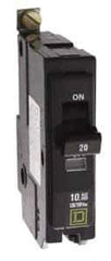 Square D - 25 Amp, 240 VAC, 1 Pole, Bolt On Miniature Circuit Breaker - 14-8 AWG - USA Tool & Supply