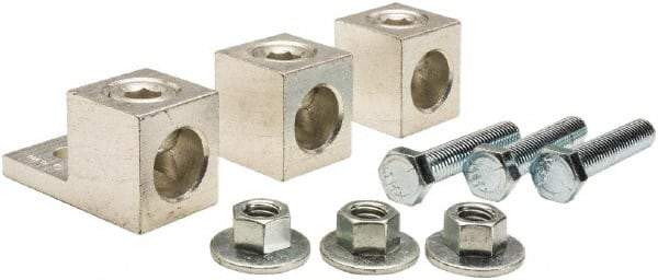 Square D - 6 AWG, Mechanical Transformer Lug Kit - For Use with Single Phase Primary, Single Phase Secondary, Three Phase Delta Primary and Three Phase Delta Secondary Transformers - USA Tool & Supply