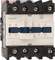 Schneider Electric - 4 Pole, 120 Coil VAC at 60 Hz, 80 Amp at 440 VAC, Nonreversible IEC Contactor - Bureau Veritas, CCC, CSA, CSA C22.2 No. 14, DNV, EN/IEC 60947-4-1, EN/IEC 60947-5-1, GL, GOST, LROS, RINA, RoHS Compliant, UL 508, UL Listed - USA Tool & Supply