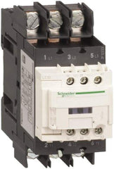 Schneider Electric - 3 Pole, 208 Coil VAC at 50/60 Hz, 40 Amp at 440 VAC, Nonreversible IEC Contactor - CCC, CSA, CSA C22.2 No. 14, EN/IEC 60947-4-1, EN/IEC 60947-5-1, GOST, RoHS Compliant, UL 508, UL Listed - USA Tool & Supply