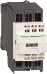 Schneider Electric - 3 Pole, 24 Coil VAC at 50/60 Hz, 12 Amp at 440 VAC and 16 Amp at 440 VAC, Nonreversible IEC Contactor - 1 Phase hp: 1 at 115 VAC, 2 at 230/240 VAC, 3 Phase hp: 10 at 575/600 VAC, 3 at 200/208 VAC, 3 at 230/240 VAC, 7.5 at 460/480 VAC - USA Tool & Supply