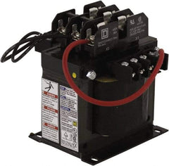 Square D - 350 VA, Top Mount Fuse Block Control Transformer - 5.09 Inch Deep - USA Tool & Supply