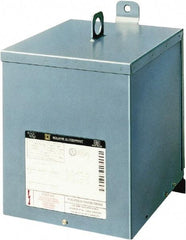 Square D - 1 Phase, 240 x 480 Volt Input, 120/240 Volt Output, 5 kVA, General Purpose Transformer - 3R NEMA Rating, 239°F Temp Rise, Indoor, Outdoor - USA Tool & Supply