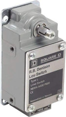 Square D - DPST, 2NO, 600 Volt Screw Terminal, Rotary Spring Return Actuator, General Purpose Limit Switch - 1, 2, 4, 12, 13 NEMA Rating, IP67 IPR Rating - USA Tool & Supply