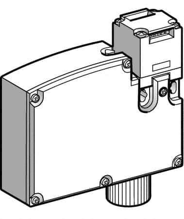 Telemecanique Sensors - NO/NC Configuration, 240 VAC, 5 Amp, Key Safety Limit Switch - 1.3 Inch Deep x 3.67 Inch High, IP67 Ingress Rating - USA Tool & Supply