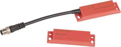 Telemecanique Sensors - NO/2NC Configuration, 24 VDC, 100 Amp, Plastic Noncontact Safety Limit Switch - 0.15m Cable Length, 25mm Wide x 13mm Deep x 88mm High, IP67 Ingress Rating - USA Tool & Supply