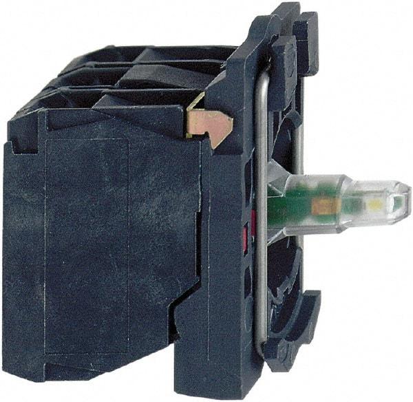 Schneider Electric - 110-120 V Green Lens LED Indicating Light - Screw Clamp Connector, Vibration Resistant - USA Tool & Supply