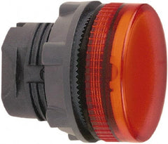 Schneider Electric - Round Pilot and Indicator Light Lens - Red - USA Tool & Supply