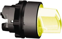 Schneider Electric - 22mm Mount Hole, 2 Position, Handle Operated, Selector Switch Only - Orange, Momentary (MO), Illuminated, Shock, Vibration and Water Resistant - USA Tool & Supply