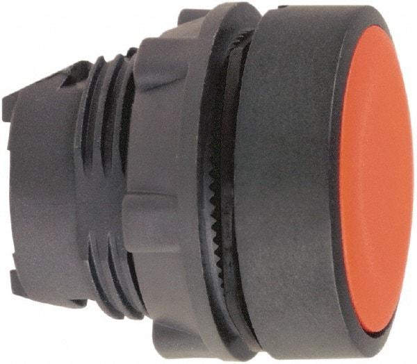 Schneider Electric - 22mm Mount Hole, Flush, Pushbutton Switch Only - Round, Red Pushbutton, Nonilluminated, Momentary (MO) - USA Tool & Supply