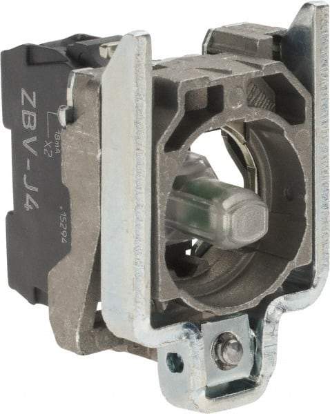 Schneider Electric - 12 VAC/VDC at 50/60 Hz Red Lens LED Indicating Light - Screw Connector, Electromagnetic Field Resistant, Electrostatic Discharge Resistant, Shock Resistant, Vibration Resistant - USA Tool & Supply